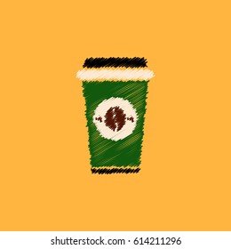  flat vector icon design collection  coffee to go