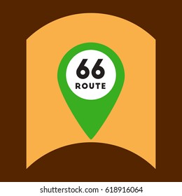 flat vector icon design collection road sign