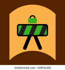 flat vector icon design collection road sign