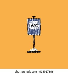 flat vector icon design collection road sign