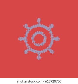 flat vector icon design collection marine wheel
