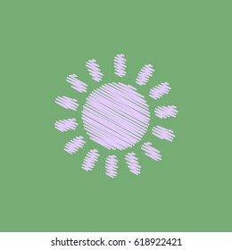 flat vector icon design collection sun silhouette