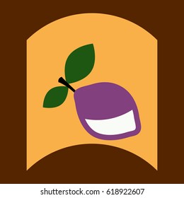 flat vector icon design collection delicious fruit