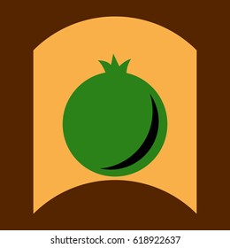 flat vector icon design collection delicious fruit