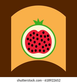 flat vector icon design collection delicious fruit