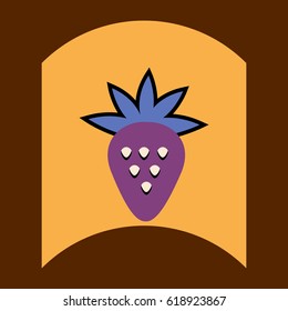flat vector icon design collection delicious fruit
