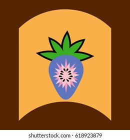 flat vector icon design collection delicious fruit