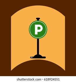 flat vector icon design collection road sign