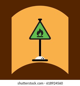 flat vector icon design collection road sign