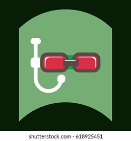 flat vector icon design collection underwater mask