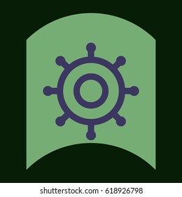 flat vector icon design collection marine wheel