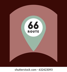 flat vector icon design collection road sign