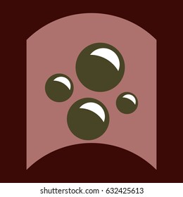 flat vector icon design collection sea bubbles