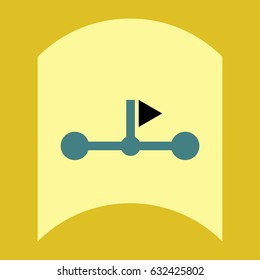 flat vector icon design collection marine buoy