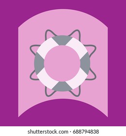 flat vector icon design collection marine lifebuoy