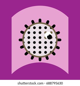 flat vector icon design collection naval mine