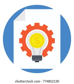 
Flat vector icon design of content management
