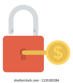 
Flat vector icon design of financial protection

