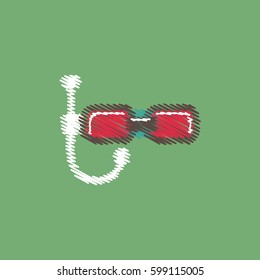 flat vector icon design underwater mask