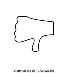Icono de Vector plano de signo de disgusto