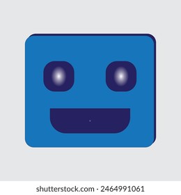 Flat vector icon emoji shape