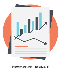 
Flat vector icon of environmental analysis, forecasting concept

