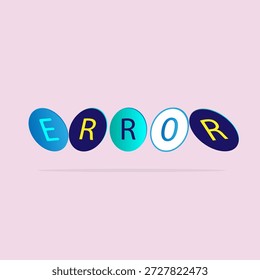flat vector icon of error sign, web error and site error