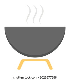 
Flat vector icon of food cooking 
