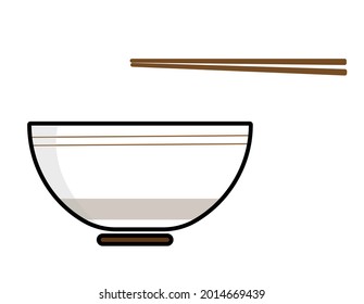 Icono de vector plano - Cubo de ilustración de alimentos del icono de los fideos.