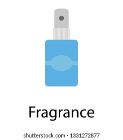 Flat vector icon of fragrance.