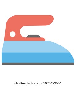 
Flat vector icon of a gas iron. 
