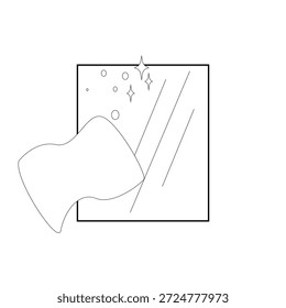 ícone de vetor plano de limpeza de vidro, limpador de vidro