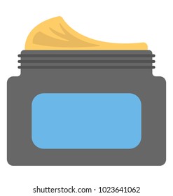 Flat vector icon of hair gel or hair product