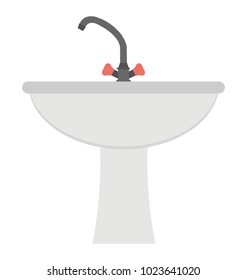 
Flat vector icon of hand wash basin
