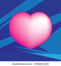 flat vector icon of heart image