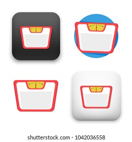 Flat Vector Icon - Illustration Of Balance Weight Icon