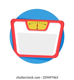 flat Vector icon - illustration of balance weight icon isolated on white
