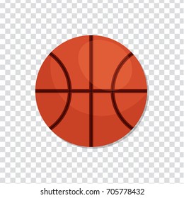 flat Vector icon - illustration of basketball icon