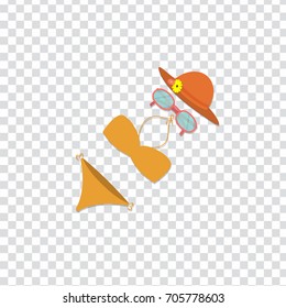 flat Vector icon - illustration of bikini icon