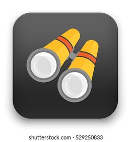 flat Vector icon - illustration of Binoculars icon