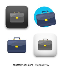 flat Vector icon - illustration of briefcase icon