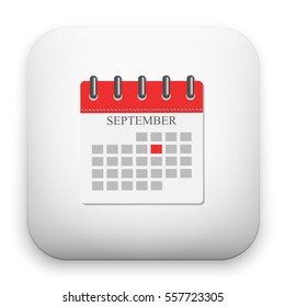 flat Vector icon - illustration of calendar icon