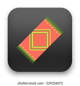 flat Vector icon - illustration of carpet icon