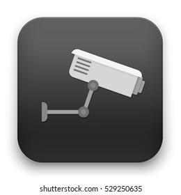 flat Vector icon - illustration of CCTV Video Surveillance Camera icon