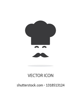 flat Vector icon - illustration of Chef icon