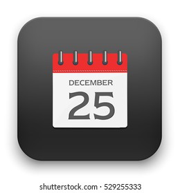 flat Vector icon - illustration of Christmas calendar icon