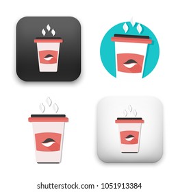 flat Vector icon - illustration of Coffee Cup icon