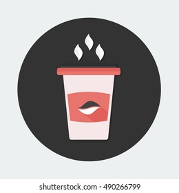flat Vector icon - illustration of Coffee Cup icon