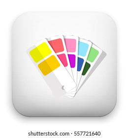 flat Vector icon - illustration of Color guide icon