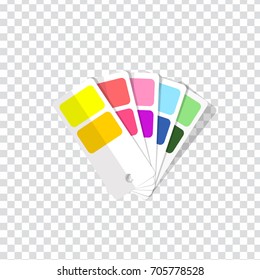flat Vector icon - illustration of Color guide icon